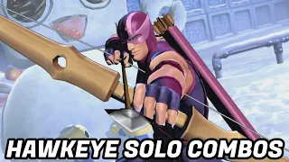 UMVC3 - HAWKEYE SOLO COMBOS!