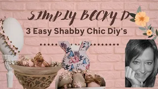 3 Easy Shabby Chic Easter Diy's |Crafting from my Easter Basket Challenge