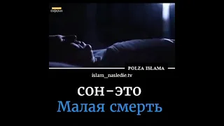 Сон - это малая смерть.