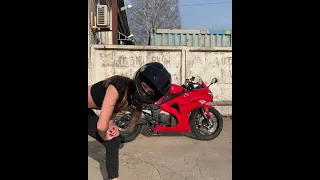 обзор электромотоцикла #мотоТаня review of the electric motorcycle #motoTanya  moto girl bike girl