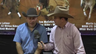 Dany Tremblay talks about his game plan for PS Mega Shine Chic in the SWRHA Open Futurity Finals