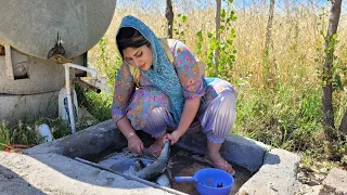 Cooking Beef and Lamb in Iranian village style | My Village Life | Rural family