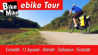 Eine gemütliche e bike Tour entlang der Altmühl auf perfekten Radwegen und Geotope für alle