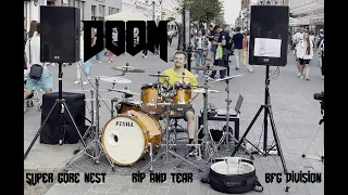 Doom OST  - Super Gore Nest, Rip And Tear, BFG Division (Drum cover by Mike Ponomarev)