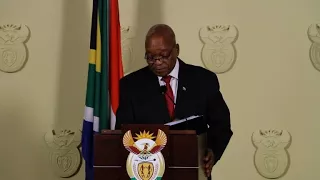 S.Africa's Zuma announces resignation 'with immediate effect'