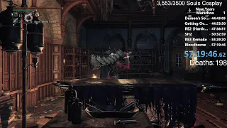 Bloodborne All Bosses Whip Only Run!