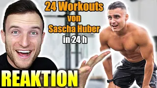 Sascha Huber reagiert auf 24 Workouts von Sascha Huber in 24 Stunden | The Franklin