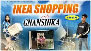 IKEA shopping with Gnanshi papa || Venkyjaanuofficial || gnanshi papa