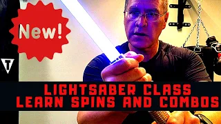 How to use a lightsaber - spins and strikes