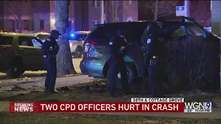 2 CPD officers involved in crash on South Cottage Grove