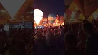 Night glow at Bristol balloon fiesta