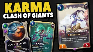 KARMA CLASH OF GIANTS with Sky-Singer!| Legends of Runeterra