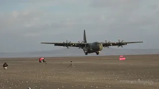 C-130 Hercules Awesome Beach Landing Touch & Go Teaser