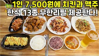 가격파괴 Why? 치킨과 맥주, 한식 총 13종 무제한 제공 뷔페, 1명당 단돈 7,500원! [2TV 생생정보] | KBS 220826 방송