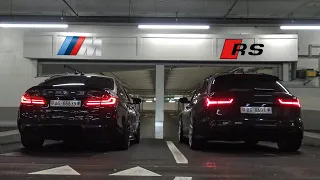 BMW M5 F90 vs AUDI RS6 C7 - REVS BATTLE - LOUD POPS & BANGS (2020)