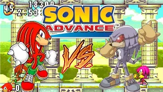 Sonic Advance - Knuckles vs Mecha Knuckles