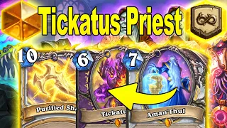 Burning Cards With Tickatus Priest! Purified Shard Control Exodia At Titans Mini-Set | Hearthstone