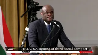 HRDC South Africa signing of third social compact