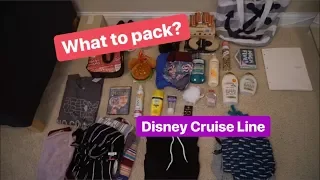 Disney Cruise Line Crew Member Packing