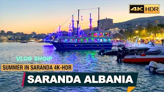 SARANDA ALBANIA☀️ SUMMER SEASON 🏝️ SEZONI VEROR SARANDE SHQIPERI 🌴 VLOG NR.2 【4K HDR】