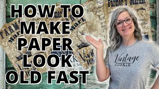 How To Make Paper Look Old /   Age Paper Easy and Fast