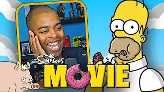 Dad Watches *The Simpsons Movie* For the First Time and Cries Laughing!! - Movie Reaction