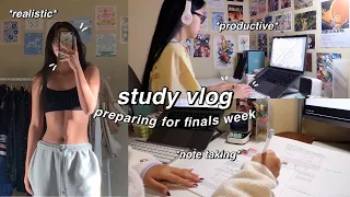 STUDY VLOG | productive days in my life as a college student | preparing for finals 🌱
