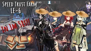 [Arknights] Farming with Ebenholz and Friends in Under 2 Mins!! | LE-6 Speed Trust Farm w/ 4 Ops