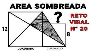 ACEPTA este  RETO VIRAL!!!! 💪💪🟢 Calcula el Área Sombreada😡👽