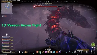 13 Person Worm Fight Then 6 Person Elder Dark Aether MWZ