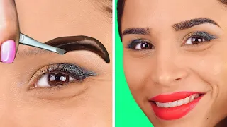 MAKEUP HACKS TO SPEED UP YOUR BEAUTY ROUTINE || Funny Beauty Struggles by 123 Go! Gold
