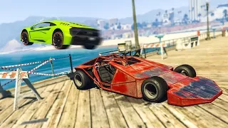 RAMP CAR TROLLING IN GTA ONLINE! - (GTA 5 Funny Moments)