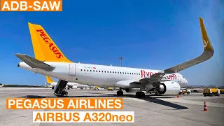 [4K] TRIP REPORT | PEGASUS AIRLINES Airbus A320neo | Izmir - Istanbul (Economy Class)