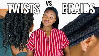 TWIST vs BRAIDS which is best for LENGTH RETENTION