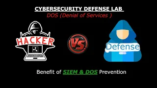 Cybersecurity Detection Lab : DOS (Attack vs Defense) | Stop DOS attack | Security Onion v2