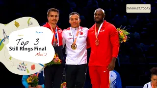 Top 3 in Men's Still Rings Event Final - 2022 Paris Gymnastics World Challenge Cup