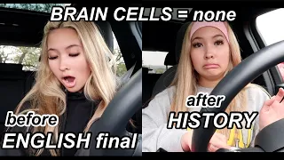 FINALS WEEK VLOG *english & history test* | junior in high school