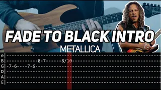 Metallica - Fade to Black intro solo (Guitar lesson with TAB)