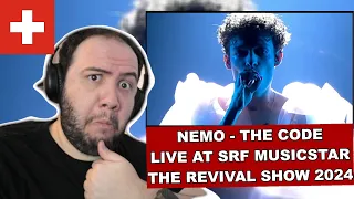 Nemo - The Code (live at SRF MusicStar - The Revival Show 2024) | Teacher Paul Reacts Switzerland