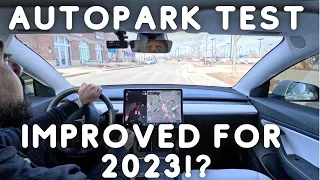 Tesla AutoPark Test 2023 / Merch Giveaway!