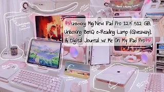 Unboxing My New iPad Pro 12.9’ 512 GB 2020, BenQ e-Reading Lamp & 🍎 Digital Journal w/ Me 💕