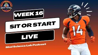 NFL Week 16 Fantasy Football Sit/Start LIVE! (Trade Questions & Lineup Advice)