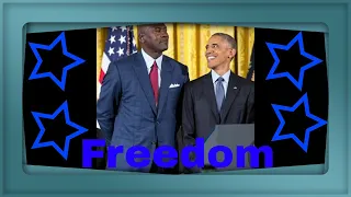 Michael Jordan receives presidential medal of freedom award