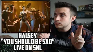 SHE DOES IT AGAIN - Halsey - You Should Be Sad Live on SNL Reaction