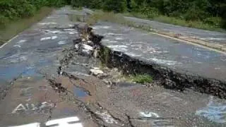 Abandoned Route 61 in Centralia, Pennsylvania