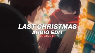 last christmas - wham! (sped up)『edit audio』