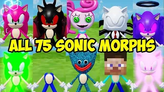 [OUTDATED] How to get ALL 75 SONIC MORPHS in Find the Sonic Morphs 75 | Roblox