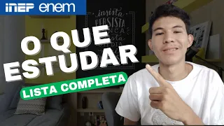 O QUE ESTUDAR PARA O ENEM 2024 (Completo e Atualizado)