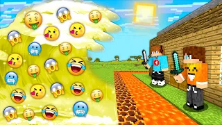 TAJNA BAZA vs TSUNAMI EMOJI w Minecraft z SmileSlow i Sebek!