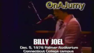 BILLY JOEL 1976 CONNECTICUT COLLEGE